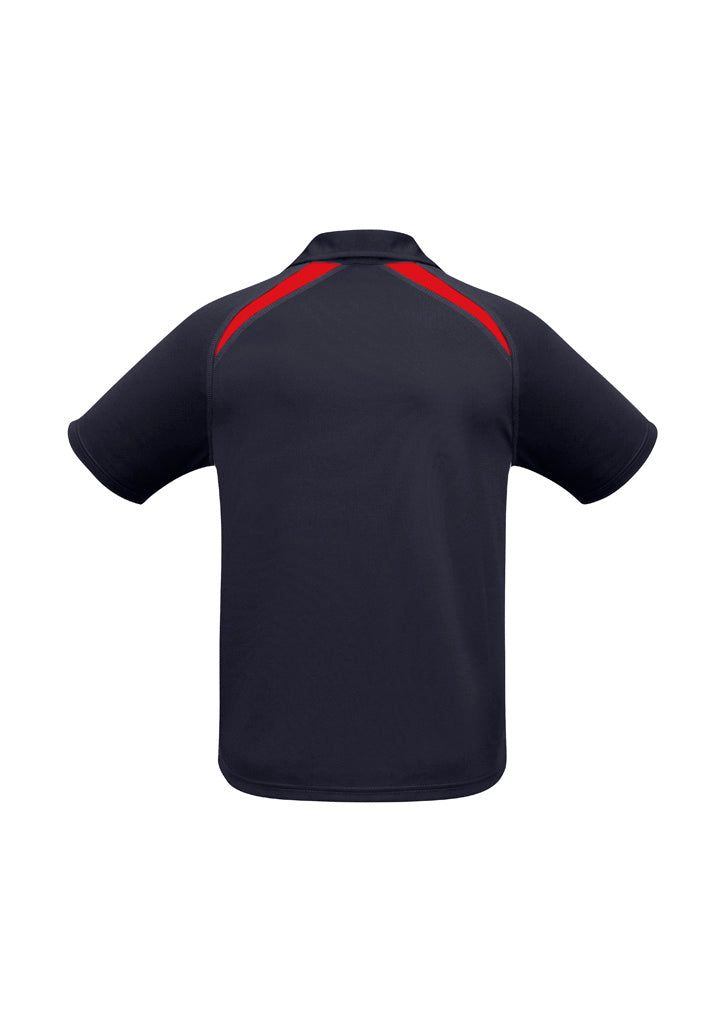 Splice Mens Short Sleeve Polo - Navy/Red