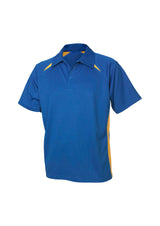 Splice Mens Short Sleeve Polo - Royal/Gold
