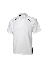 Splice Mens Short Sleeve Polo - White/Navy
