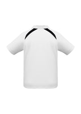 Splice Mens Short Sleeve Polo - White/Navy