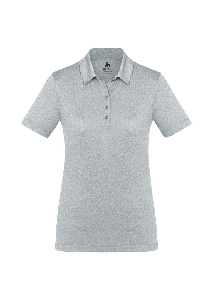 Aero Womens Short Sleeve Polo - Silver