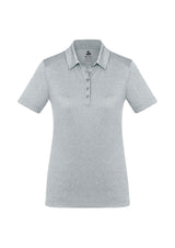 Aero Womens Short Sleeve Polo - Silver