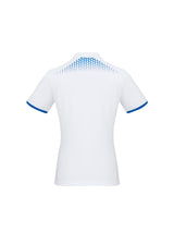 Galaxy Womens Short Sleeve Polo - White/Royal