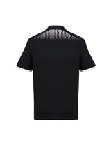 Galaxy Mens Short Sleeve Polo - Black/White