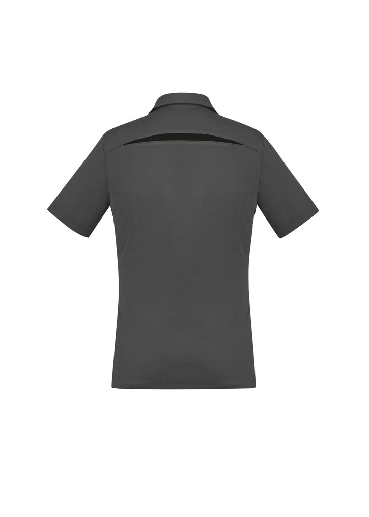 Sonar Womens Short Sleeve Polo - Grey/Black