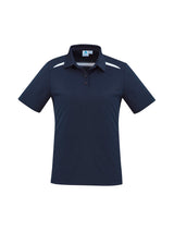 Sonar Womens Short Sleeve Polo - Navy/White
