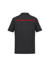 Sonar Mens Short Sleeve Polo - Black/Red