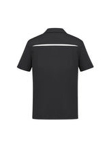 Sonar Mens Short Sleeve Polo - Black/White