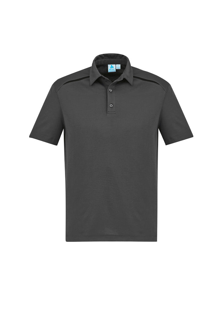 Sonar Mens Short Sleeve Polo - Grey/Black