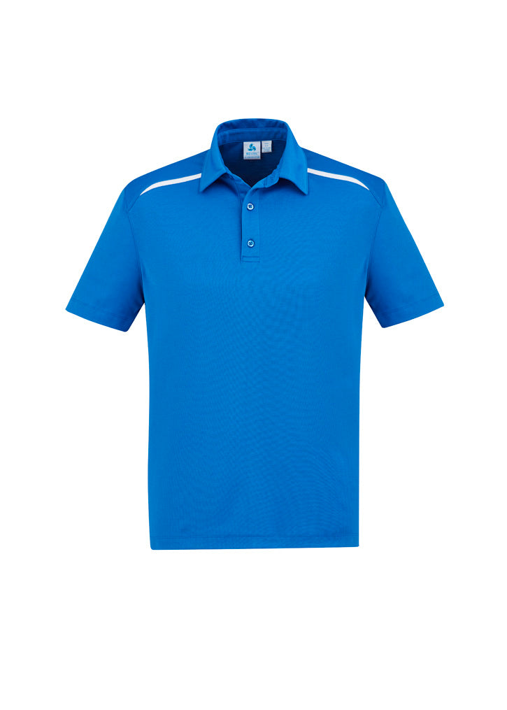 Sonar Mens Short Sleeve Polo - Royal/White