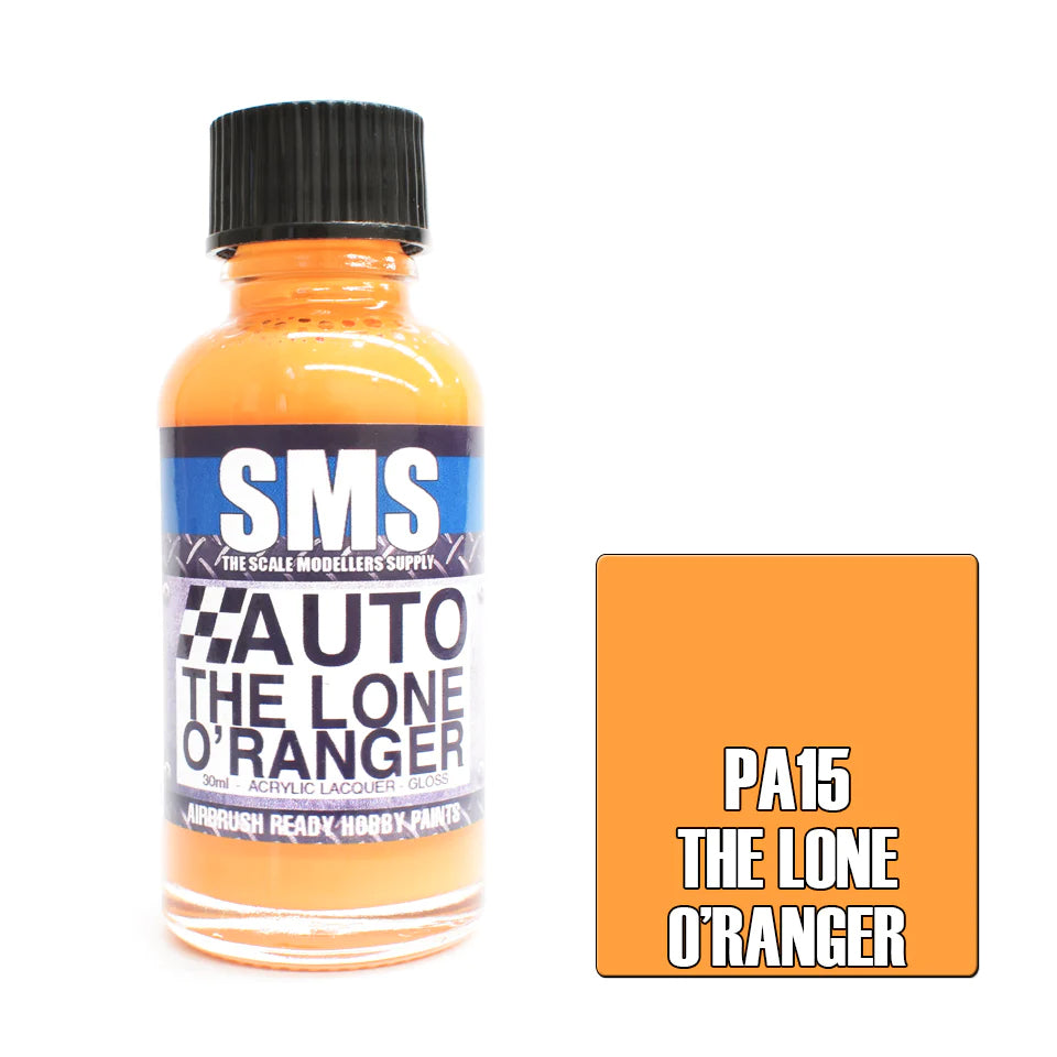 AIRBRUSH PAINT 30ML AUTO COLOUR THE LONE O'RANGER SCALE MODELLERS SUPPLY