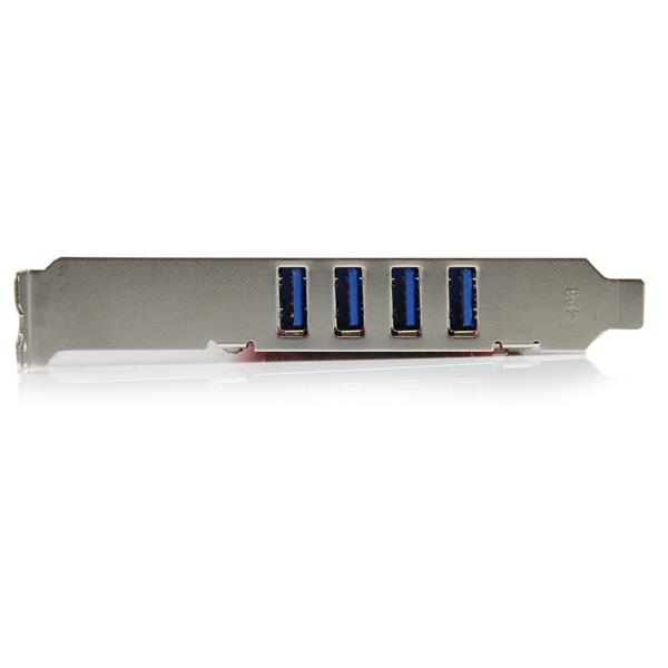 4 Port PCI SuperSpeed USB 3.0 Adapter Card with SATA / SP4 Power