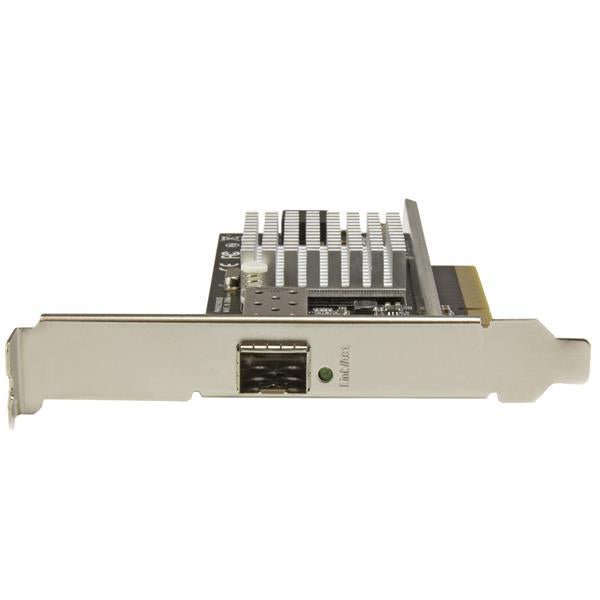 1-Port 10G Open SFP+ Network Card with Intel chipset for high-speed fiber connectivity, supporting MM/SM and 10Gbps data transfers.