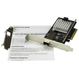 High-performance 1-Port 10G Open SFP+ Network Card with Intel chipset for flexible multimode or single-mode fiber connections.