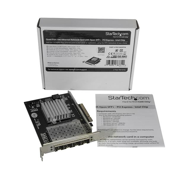 Quad-Port SFP+ Server Network Card - PCI Express - Intel XL710 Chip