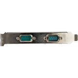 2 Port PCI Express RS232 Serial Adapter Card - Full Profile