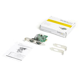2 Port PCI Express RS232 Serial Adapter Card - Full Profile