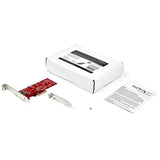 x4 PCI Express to M.2 SSD adapter for fast storage upgrade, supports various M.2 SSD sizes, easy installation included.