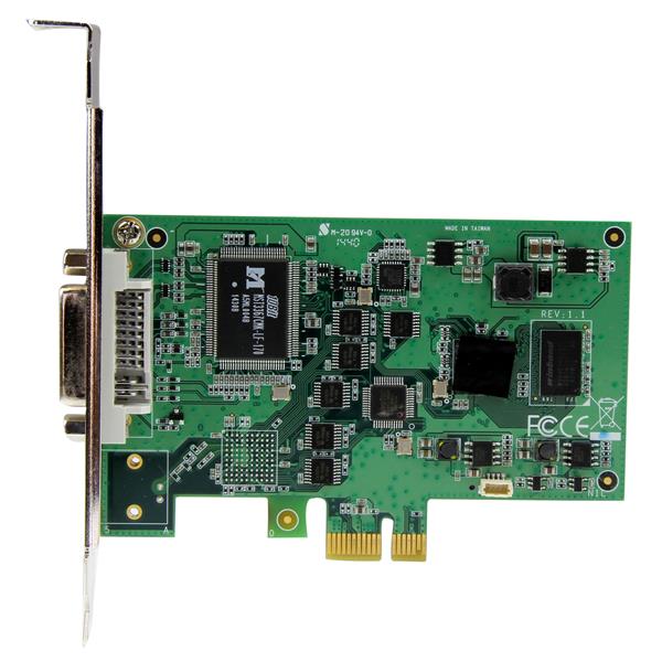 High-Definition PCIe Capture Card for 1080P video capture via HDMI, VGA, DVI, and component inputs with H.264 encoding.