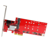 2x M.2 NGFF SSD RAID Controller Card plus 2x SATA III Ports - PCIe