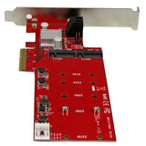 2x M.2 NGFF SSD RAID Controller Card plus 2x SATA III Ports - PCIe