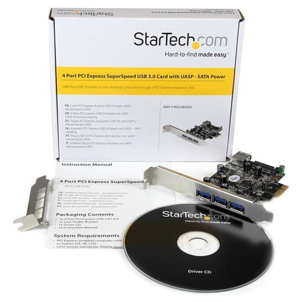 4-Port PCI Express USB 3.0 Card
