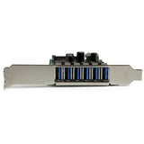 7-Port PCI Express USB 3.0 card in standard and low-profile design for high-speed device connectivity.