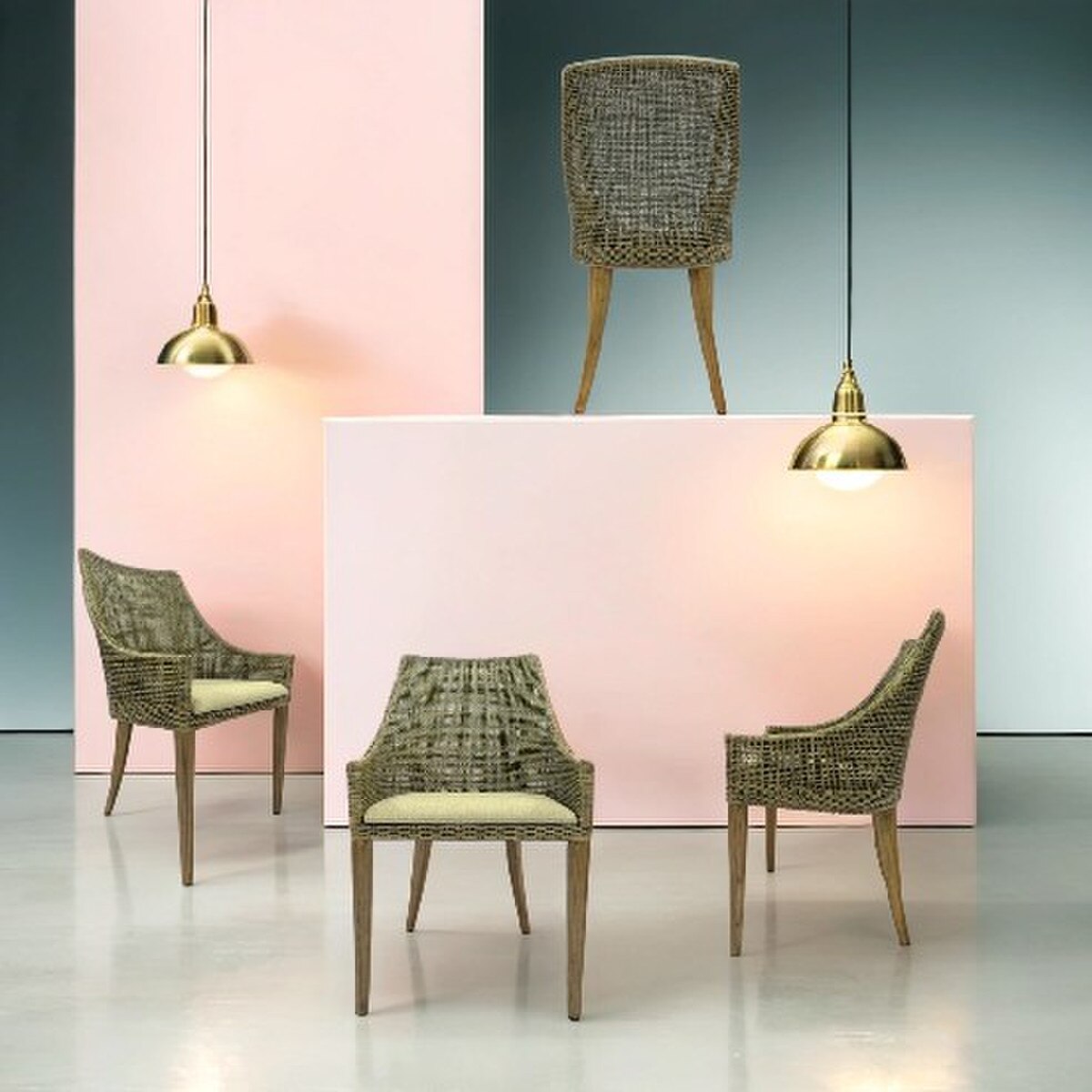 CANGGU ARMCHAIR - SMOKE & OATMEAL