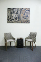 CANGGU ARMCHAIR - SMOKE & OATMEAL
