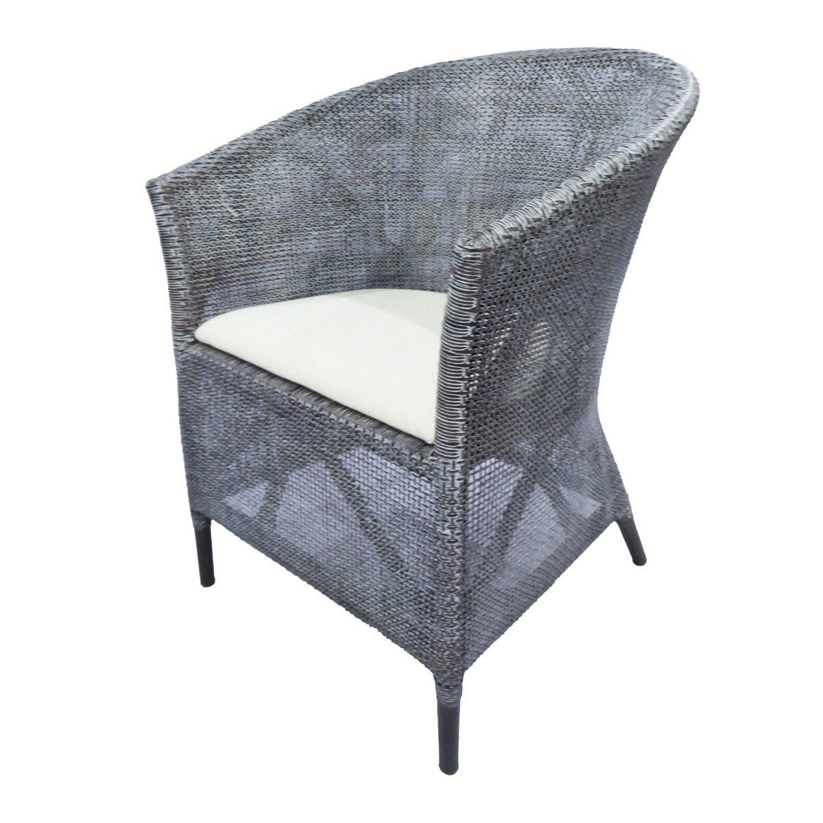 KUTA ARMCHAIR - BLACK/GREY WASH & OATMEAL