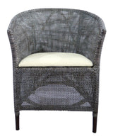 KUTA ARMCHAIR - BLACK/GREY WASH & OATMEAL