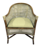 SANUR ARMCHAIR - SMOKE GREY/WHITE WASK & OATMEAL