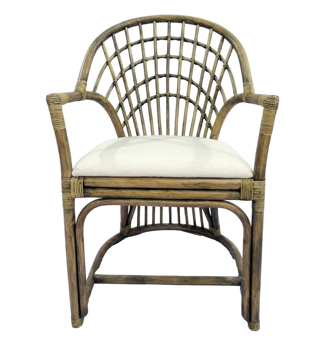 NUSA DUA ARMCHAIR- HONEY/BLACK WASH & OATMEAL