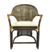 JIMBARAN ARMCHAIR - ANTIQUE BROW/BLACK WASH & OATMEAL