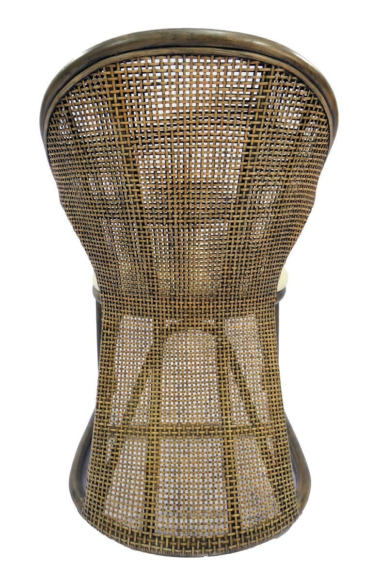 JIMBARAN ARMCHAIR - ANTIQUE BROW/BLACK WASH & OATMEAL