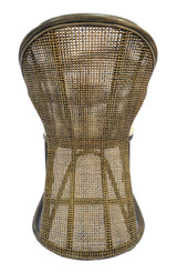 JIMBARAN ARMCHAIR - ANTIQUE BROW/BLACK WASH & OATMEAL