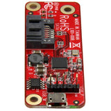 USB to SATA converter connecting Raspberry Pi to SATA drives, enhancing data storage for projects and applications.