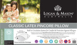 Classic Latex Pincore Pillow (White) by Logan & Mason