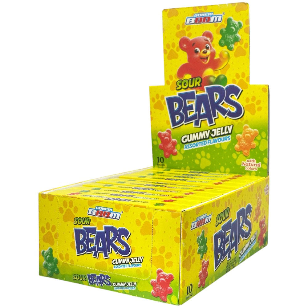 TB Sour Jelly Bears 100gm - Box of 10 Packs