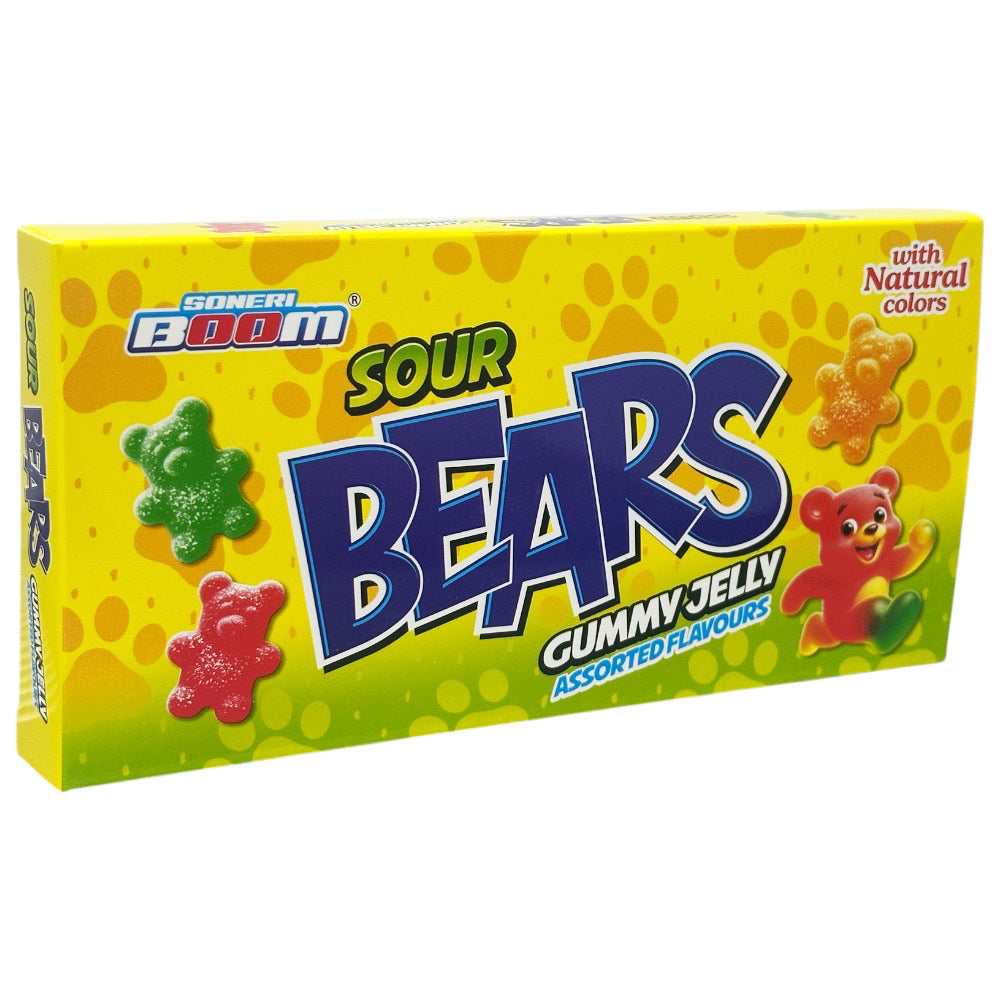 TB Sour Jelly Bears 100gm - Box of 10 Packs