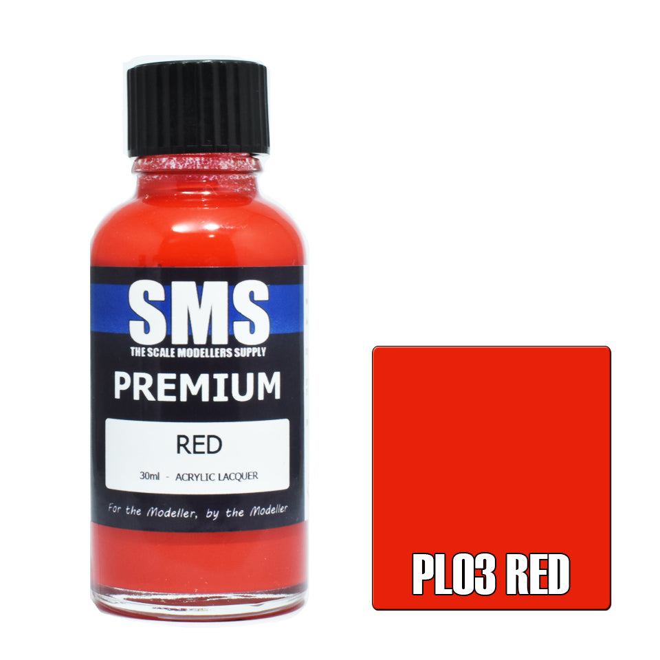 AIR BRUSH PAINT 30ML PREMIUM RED ACRYLIC LACQUER