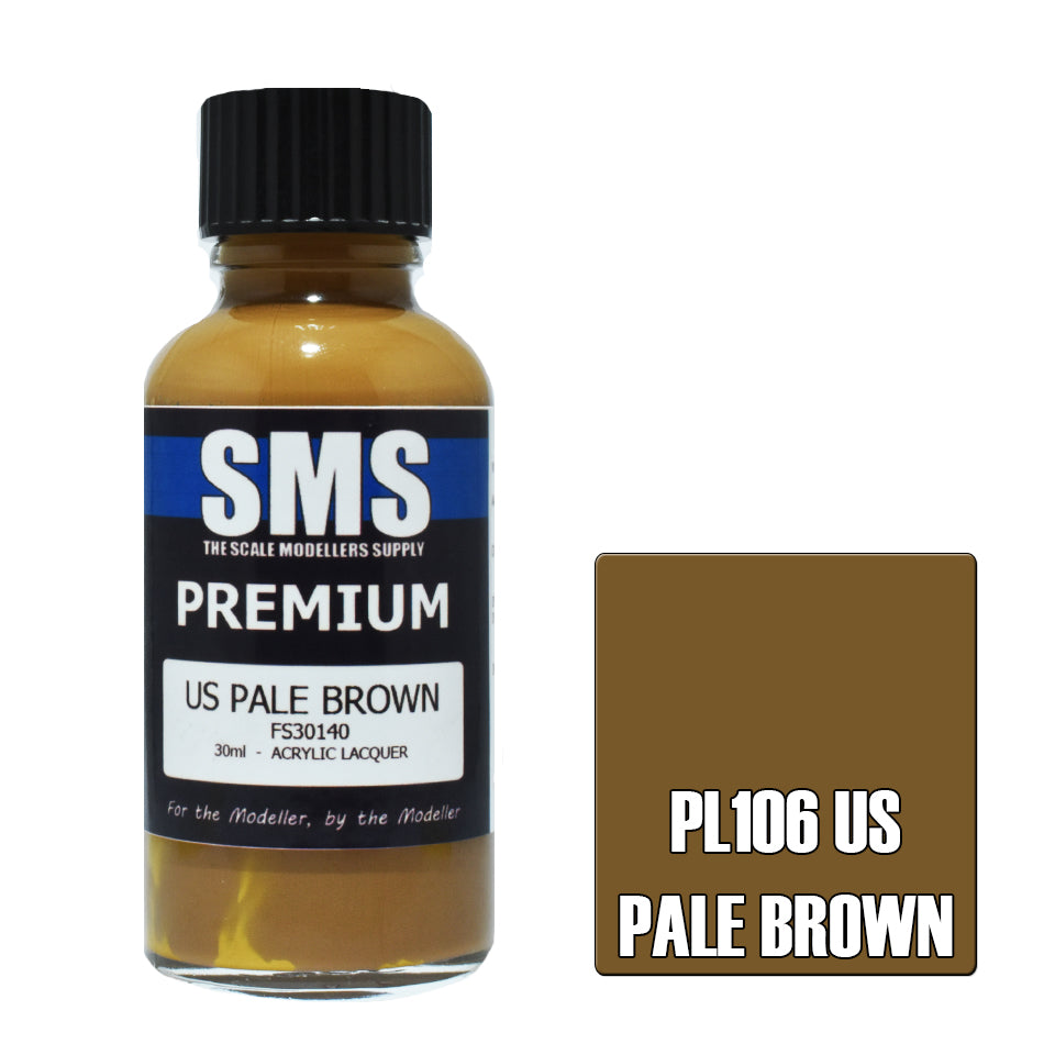 AIR BRUSH PAINT 30ML PREMIUM US PALE BROWN 30ML  ACRYLIC LACQUER