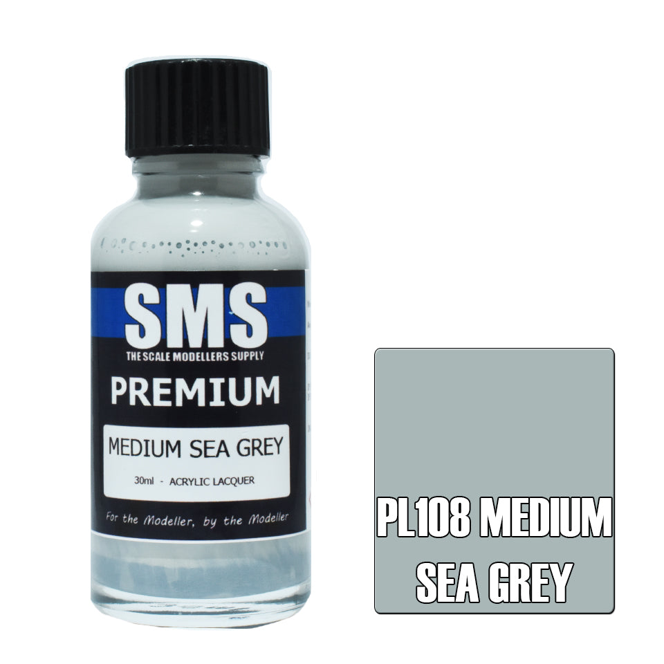 AIR BRUSH PAINT 30ML PREMIUM MEDIUM SEA GREY  ACRYLIC LACQUER
