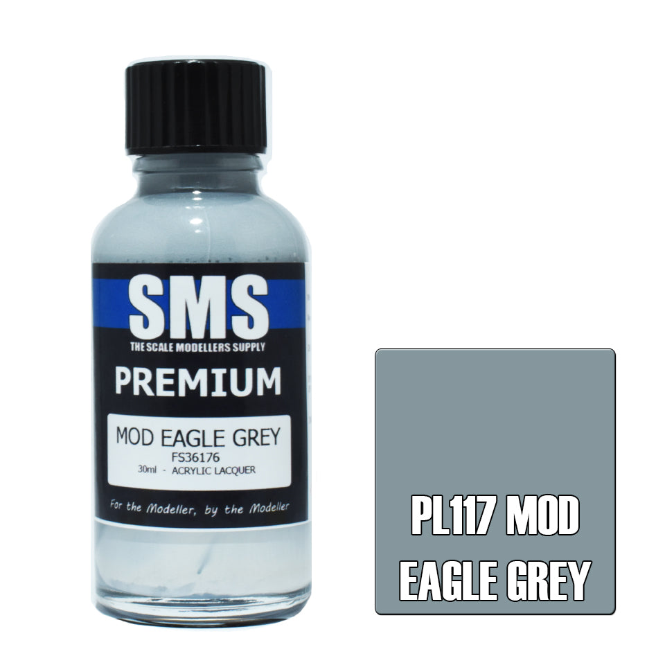 AIR BRUSH PAINT 30ML PREMIUM MOD EAGLE GREY ACRYLIC LACQUER
