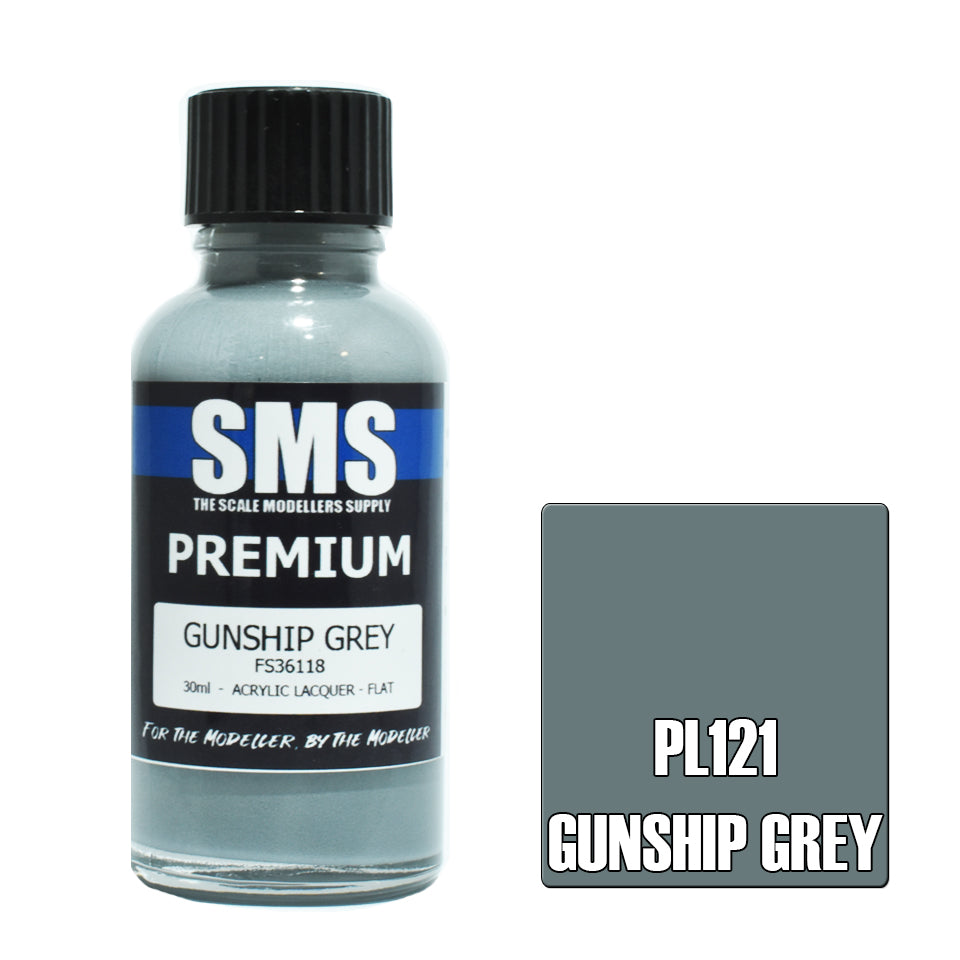 AIR BRUSH PAINT 30ML PREMIUM GUNSHIP GREY  ACRYLIC LACQUER
