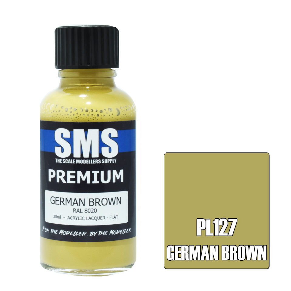 AIR BRUSH PAINT 30ML PREMIUM GERMAN BROWN  ACRYLIC LACQUER