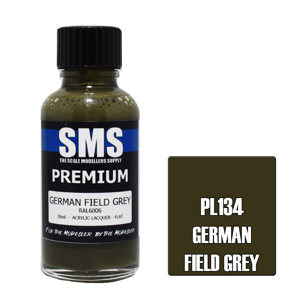 AIR BRUSH PAINT 30ML PREMIUM GERMAN FIELD GREY  ACRYLIC LACQUER
