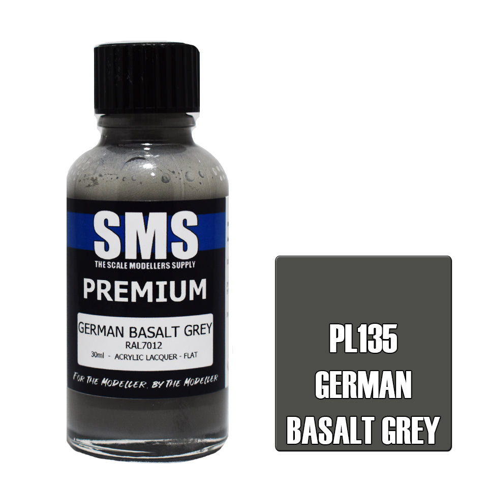 AIR BRUSH PAINT 30ML PREMIUM GERMAN BASALT GREY  ACRYLIC LACQUER