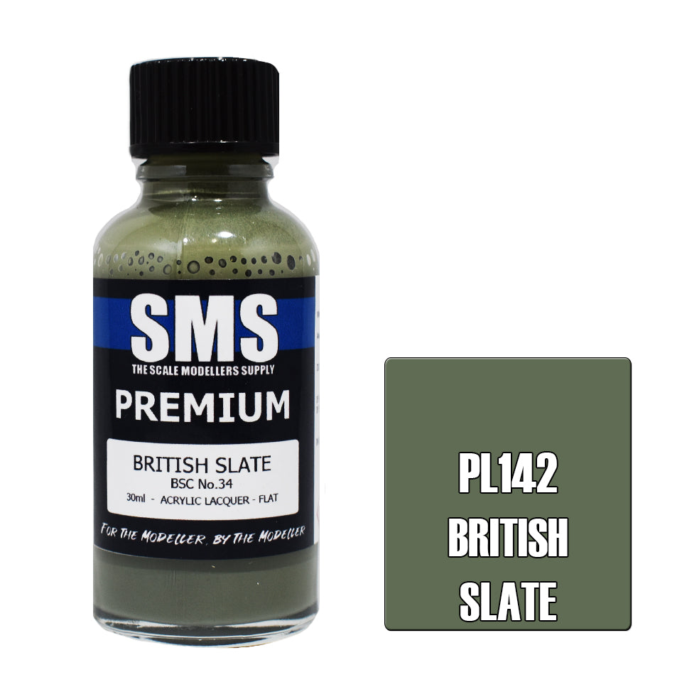 AIR BRUSH PAINT 30ML PREMIUM BRITISH SLATE ACRYLIC LACQUER