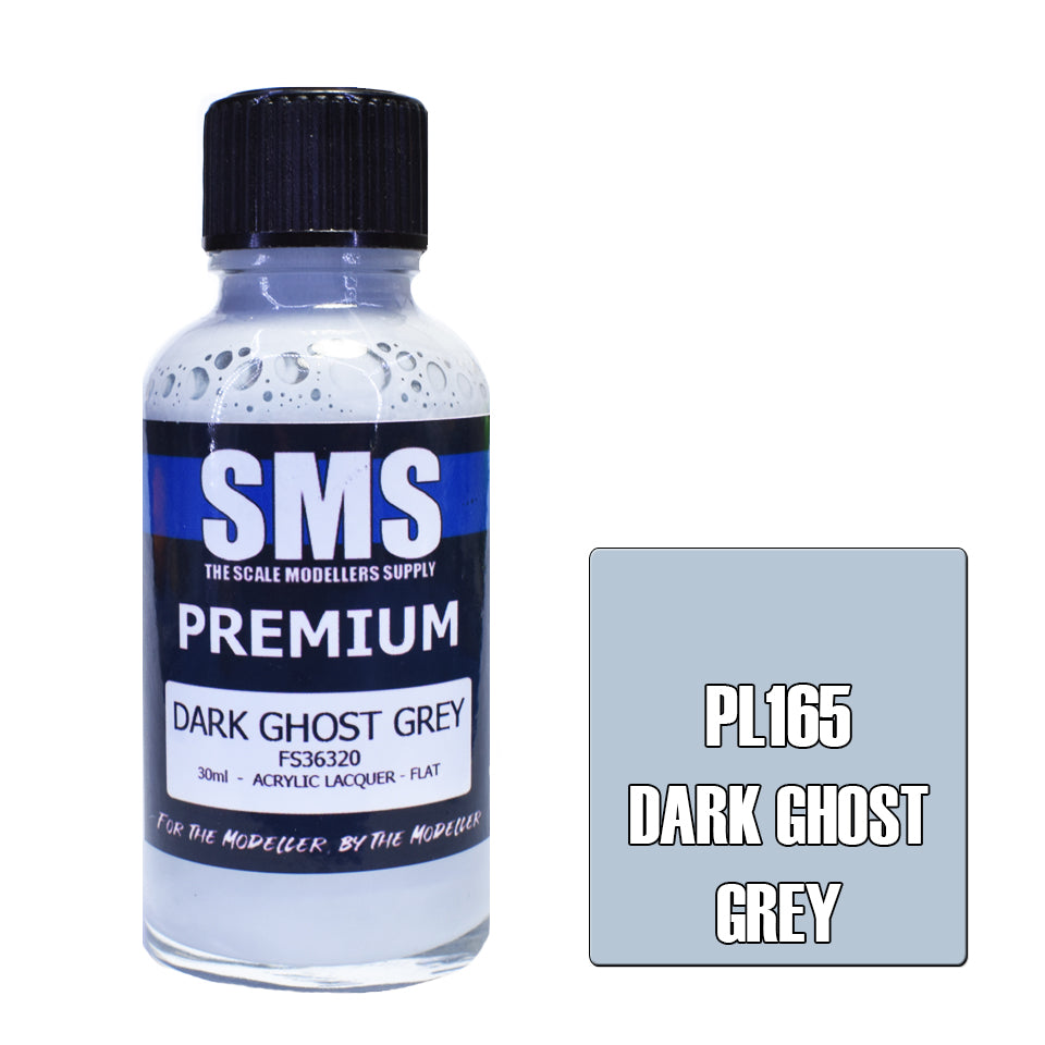 AIR BRUSH PAINT 30ML PREMIUM DARK GHOST GREY ACRYLIC LACQUER